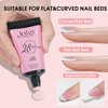 Solid Nail Glue Gel, 30g Nail Gel for Soft Gel Nail Tips with Mini Nail Lamp, Super Strong Nail Glue Gel for Acrylic Nails Extension Fake Nail Tips, Solid Nail Gel and UV LED Nail Light Set