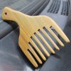1 Pack Sandalwood Hair Pick Wide Tooth Hair Comb Hair Beard Pick Comb Wooden Hair Comb Afro Pick Lift Comb