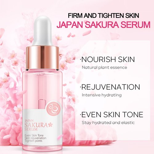 Skin Care Set,Cherry Blossom Skin Care Sets & Kits, Skin Care Kit For Women & Girls,Skincare Gift Set With Serum,Face Cream,Sleep Mask,Eye Mask,Mud Mask,Lip Mask Japanese Skincare Products