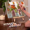 Ledgebay DIY Paint by Numbers Kit for Adults Framed Canvas Beginner to Advanced Paint by Numbers Kit, Kits Include Acrylic Paint Set, Brushes & Tabletop Easel (October 12" x 16" Framed)