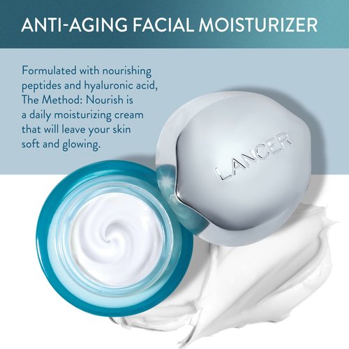 Lancer Skincare The Method: Nourish Women’s Anti-Aging Moisturizer with Hyaluronic Acid, Daily Face Moisturizer, Normal or Combination Skin