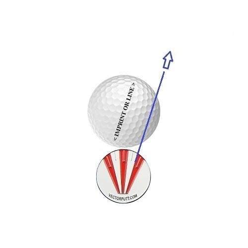 Vectorputt tm - USGA Approved Golf Ball Mark - Double Sided Golf Ball Marker with hat Clip (30mm)