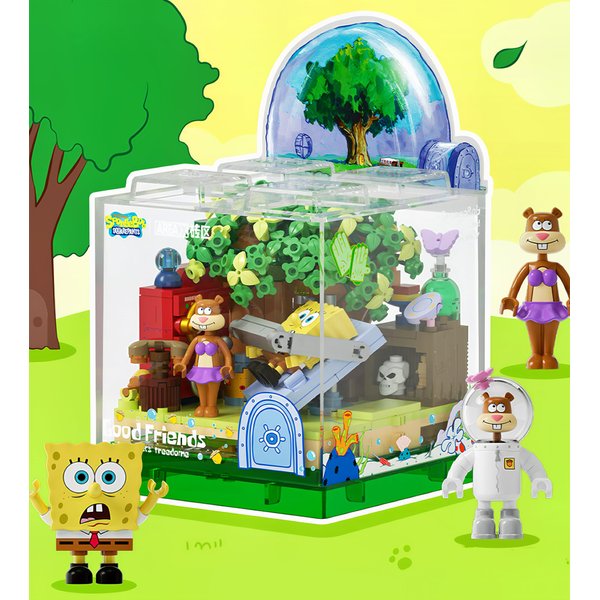 Exquisite Sponge Toy Building Block Box Set Series 2 Tree House Building Blocks Birthday Gifts for Boys and Girl with Themed Characters for 14+ Teenagers & Adults