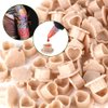 200pcs Biodegradable Tattoo Ink Cups Heart Shaped Base ECO-Friendly Disposable Spliced Pigment Caps Tattoo Accessories