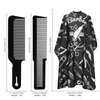 Barber Cape Professional Hair Cutting Cape,3 Pieces Salon Barber Capes Set for Men Hair Cutting Hairdresser Stylists Capes with Adjustable Closure Neck Duster Brush and Combs(Hair Cape+Brush)