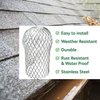 Fuvtory 8 Pack Gutter Guards, Gutter Downspout Guard, Expand Aluminum Gutter Guard Strainer Filter, Gutter Downspout Protectors, Stops Blockage Leaves Debris (3.5 Inch)