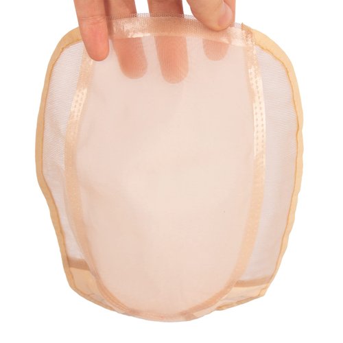 Askuang Toupee Cap Mono Top Lace Bases with Thin Skin Breathable Wig Cap for Making Wigs Skin Color DIY Base Foundation for Hair Topper Crown Extension 8.2 Inch