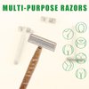 EZTAT2 Disposable Razor - 50pcs Eco Friendly Disposable Three Blade Shaving Razor for Men/Women's Grooming, Biodegradable Single-Use Body & Face Shaver for Eco Friendly Product Gifts
