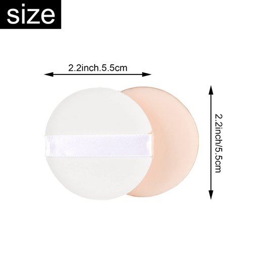 Luckycivia 30 Pieces 2.2 Inch Cosmetic Powder Puff, Soft Sponge Foundation Makeup Tool, BB Cream Foundation Sponge Air Powder Puff, for Loose Powder, Face Powder and Foundation Powder