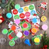 Watersay 32 Pack Christmas Playdough Gifts for Kids Christmas 3D Ultra Light Air Dry Modeling Clay with Cards and Stickers Playdough Party Favors for Kids Christmas Exchange Gift Goody Bag Filler