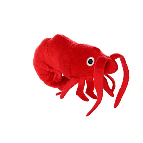 MIGHTY- Ocean Junior Prawn - Squeaker - Multiple Layers. Made Durable, Strong & Tough. Interactive Play Dog Toy (Tug, Toss & Fetch). Machine Washable & Floats