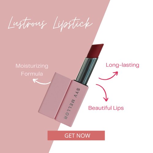 SYV MELLOR Lustrous Lipstick for women- High Impact Lip Color, Moisturising Creamy Formula Long Lasting Instant Shine, Waterproof Hydrating Lipstick for Glowing Lips Elegant & Bold Lip Makeup, Link up