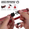 Airtag Cat Collar, Air tag Cat Collar with Bell and Safety Buckle in 3/8" Width, Reflective Collar with Waterproof Airtag Holder Compatible with Apple Airtag for Cat Dog Kitten Puppy (Red)