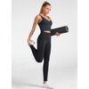 Dragon Fit High Waist Yoga Leggings with 3 Pockets,Tummy Control Workout Running 4 Way Stretch Yoga Pants Black