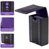 BWTY Best wishes to you Tarot Cards Holder, Leather Tarot Card Case/Box, Suitable for Standard Size Tarot Cards (2.75in x 4.75in)-Moon Phase Design (Purple)