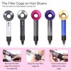 Hair Dryer Filter Replacement for Dyson Supersonic HD01 HD03 HD07 HD08 Models, Hair Dryer Outer Filter Cage Replacement Parts (Black)