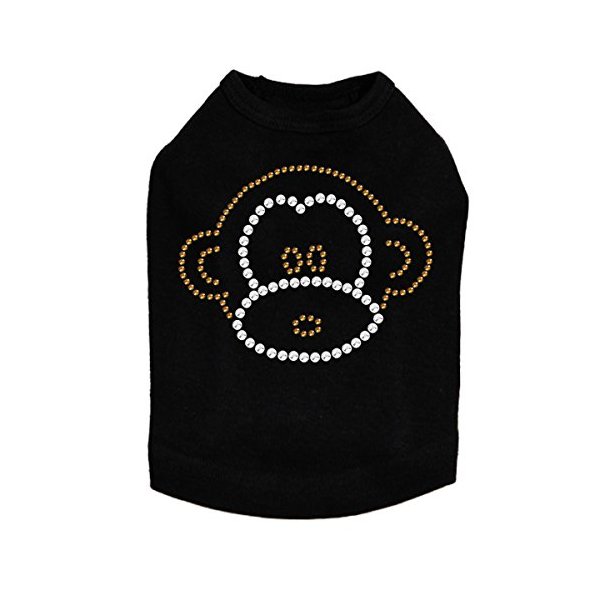 Monkey Face - Dog Shirt, M Black