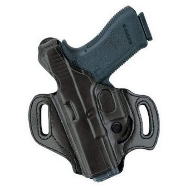 Aker Leather 168 FlatSider XR12 Belt Holster for Glock 19/23, Tan, Right Hand