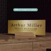 EGD ACM Custom Name Plate For Desk I Personalize Your Desk Plate With Your Name & Your Position I Name Plate For Desk For Office Desk Accessories I Office Door Sings (10 x 3.5 Inch)