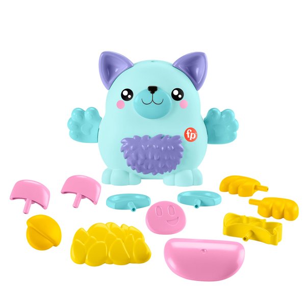Fisher-Price Toy for Toddlers and Preschoolers, FP Pets Mix & Match Animal Friend, 18-Piece Creative Building Set for Fantasy Play, from 3 Years, HXP18