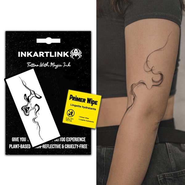 INKARTLINK Temporary tattoo, magical tattoo lasts 7-15 days, waterproof and non-reflective, exquisite packaging, unique design(Ink)