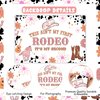 Wonmelody 2nd Rodeo Birthday Party Decorations 5*3ft 2nd Rodeo Birthday Party Backdrop for Girl Not My First Rodeo 2nd Birthday Party Decorations Groovy Western Cowgirl 2nd Birthday Decorations