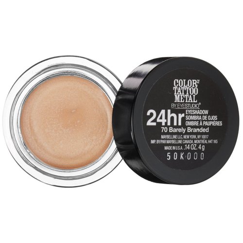 Maybelline Eyestudio Color Tattoo Barely Branded Metal 24 Hour Cream Gel Eye Shadow