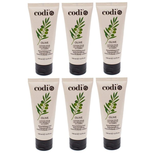 Codi Olive Hanf and Body Lotion 100ml / 3.3 fl oz (Pack of 6)