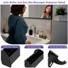 Beautyflier Jade Roller and Gua Sha Massager Holder, Acrylic Organizer Stand for Facial Rollers, Countertop Storage Holder for Facial Massager, Gifts for Girlfriend and Wife, Holder Only (Black)