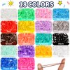 YGDZ Elastic Hair Bands, 1500pcs Hair Rubber Bands, 120pcs Baby Hair Ties, Colorful Small Hair Tie Set with Hair Tail Tools, Rat Tail Comb, Hair Accessories for Girl, Toddler