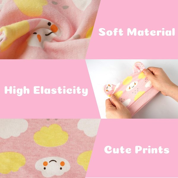 3 PCS Reborn Baby Doll Accessories Set, 1 Pair of Hats, Gloves, Socksfor 17-22 Inch Baby Dolls, Pink Cloud Pattern Design