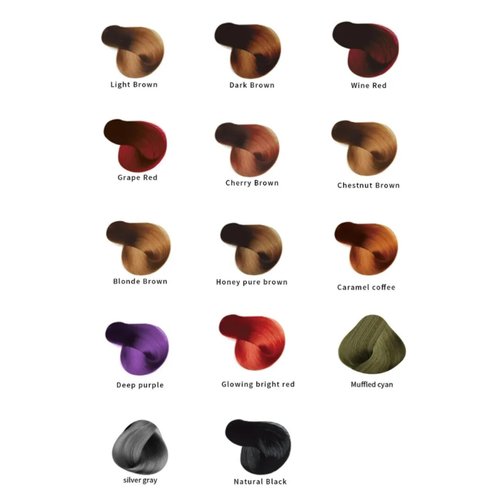 Generic MOKERU Professional Argan COCONUT Oil Hair Dye Color Shampoo 500 ML (Chestnut Brown)