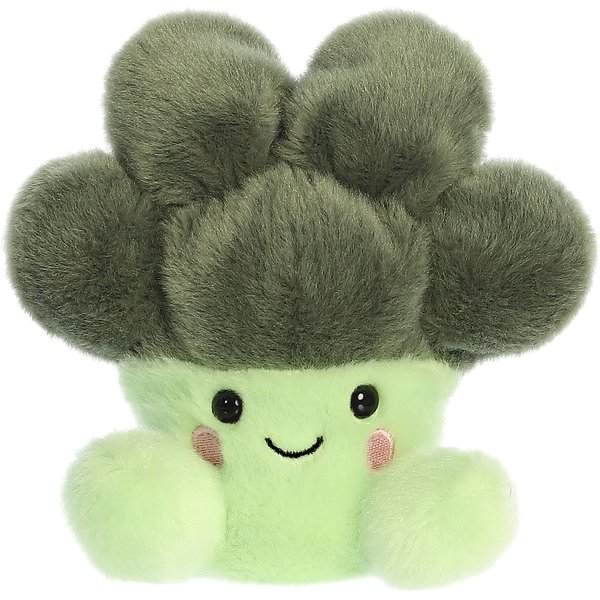 Aurora® Adorable Palm Pals™ Luigi Broccoli™ Stuffed Animal - Pocket-Sized Play - Collectable Fun - Green 5 Inches