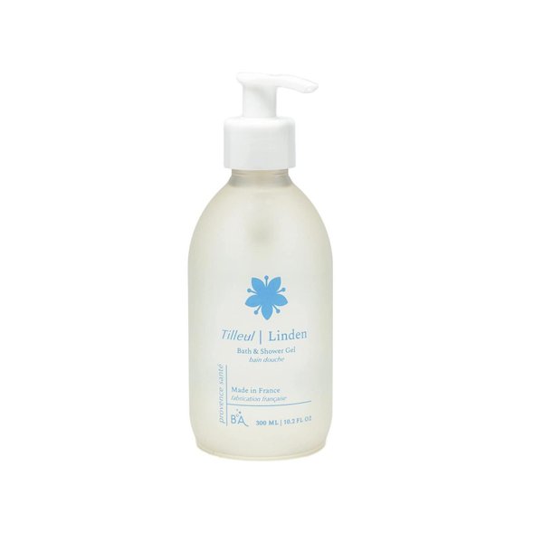 Provence Sante Shower Gel - Cleansing & Deep Nourishing Body Wash Extra Hydrating Dry, Rough Sensitive Skin Cleanses & Moisturizes 10.2 Oz (Linden)