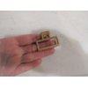 Faux bamboo wood medium/small metal hair claw clip barrette