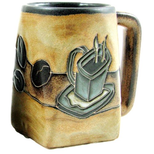 Mara Stoneware Mug - Mug & Coffee Beans 12 oz.