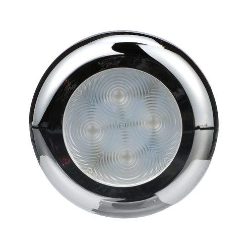 Seachoice 03121 LED Courtesy Interior Light Chrome/White Bezel - Blue LED