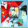 Jadive 48 Pcs Video Game Party Favors Game Controller Keychains Gamer Birthday Party Supplies Video Game Pendant Ornament for Christmas Kid Boy Girl Gift Souvenir Reward Goodie Bag Fillers, 6 Colors