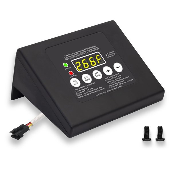 990050048 Digital Control Thermostat Panel Kit for Masterbuilt with LED Digital Display Top Controller Fits Compatible with Masterbuilt ESQ30B/70070106/20070106 and More Electric Smoker Grill Models