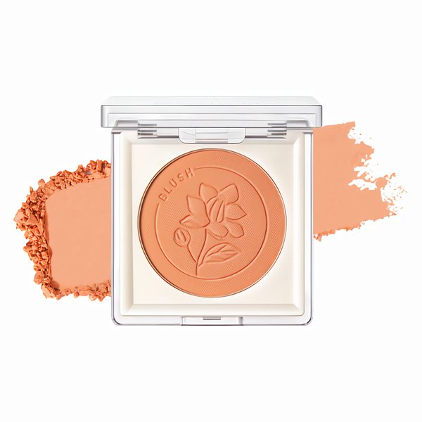 FOCALLURE Powder Palette Blush, Matte Mineral Blush Powder, Bright Shimmer Face Blush Makeup, Contour and Highlight Blush Palette, Highly Pigmented, Long Lasting, Waterproof, Blendable, 201