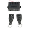 Universal Car Door Lock 4PCS,Geevorks 12V Door Lock Actuator Keyless Entry System with 2 Remote,Car Power Door Lock Remote Central Locking Kit Black