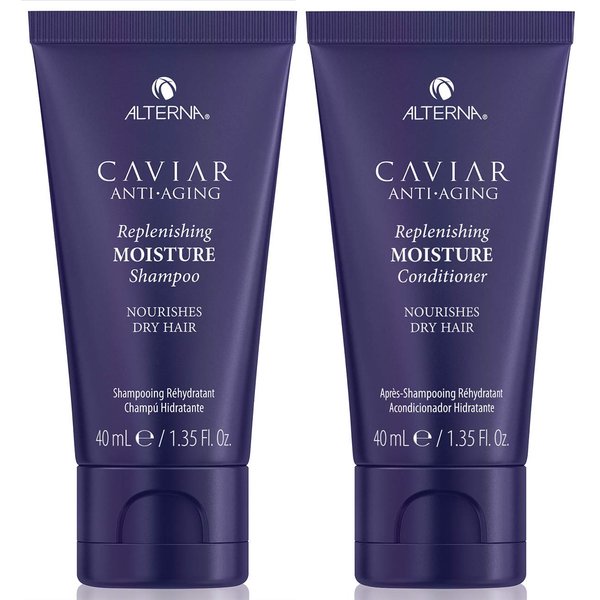 Alterna Caviar Anti-Aging Replenishing Moisture Shampoo and Conditioner Set, For Dry, Brittle Hair, Protects, Restores and Hydrates, Sulfate Free