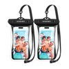KOSENEC Waterproof Phone Case with Lanyard, Universal Waterproof Phone Pouch Floating[2 Pack], 2024 Phone Water Protector Pouch for Vacation Beach Pool Kayak Cruise Travel Essentials Accessories