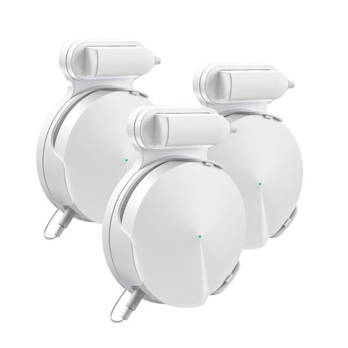 BANGCHEER Wi-Fi Wall Mount, Cable and Power Line Storage Boxes for TP-Link Deco M5, Suitable for Sorting Home Wi-Fi Routers, Wall Mounts That are Easy to be Installed on The Celling (White-3Pack)