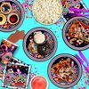 50's Diner Birthday Party Supplies Set Plates Napkins Cups Tableware Kit for 16