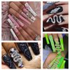 WOKOTO 12pcs Snake Nail Charms For Acrylic Nails 6 Gold And 6 Silver Snake Nail Rhinestones And Charms For Women Nail Art 3d Nail Decorations Snake Alloy Nail Jewels And Rhinestones 3d Nail Charms