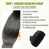 Yaki Tape in Hair Extensions Human Hair, Black Hair Extensions Real Human Hair Yaki Straight Tape ins for Black Women 18Inch 20PCS Seamless Double Sided Invisible Tape in Human Hair Extensions 50G