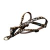 XSmall Natural Leopard Dog Harness: 1/2" Wide, Adjusts 8-16" - Made in USA.
