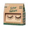 KISS Lashes Sister Nature False Eyelashes, Easy to Wear & Easier on the Planet, 100% Natural Hair, Wispy and Fluffy Lash Finish, Reusable - Dawn, 1 Pair