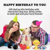 Nocciola 5 PCS Dog Toys Birthday Present for Dad, Fun Squeaky Dog Toy for Small Medium Breed, Puppy Puzzle Dog Toy to Keep Them Busy